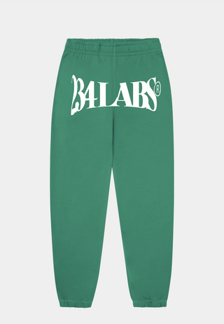 234 Labs Logo Cuffed Sweatpants Green