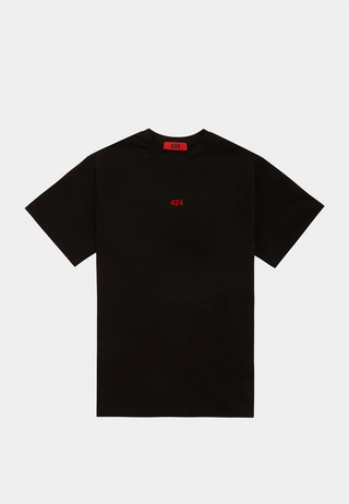 424 Embeded 99 Chest Logo Regular Fit - Black