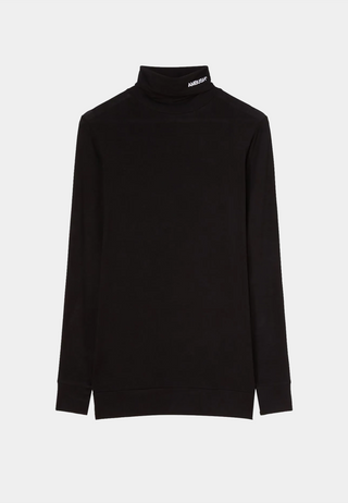 AMBUSH Fitted Turtleneck Longsleeve Blanc De Blanc - Black