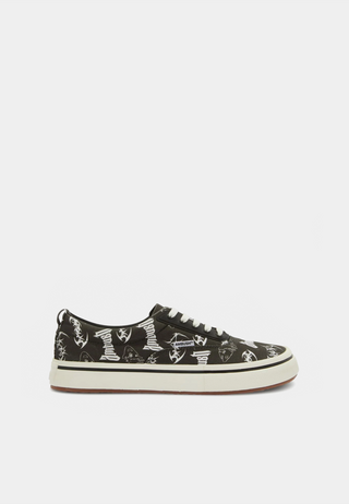 AMBUSH Vulcanized Lace Up Canvas - Black