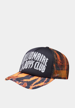 Bbc Arch Logo Trucker Cap Orange Camo