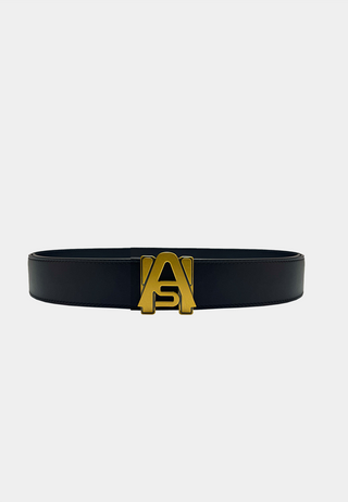 ASHLUXE Racing Logo Belt - Black