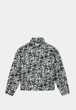 Arte Allover Flowers Jacket Black/White