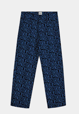 Arte Jonas Allover Pants Navy & Blue