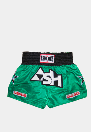 Ashluxe Boxing Trunk Green White