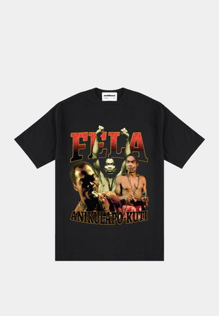 🎁 Ashluxe Fela-Inspired Rap Tee Black (100% off)