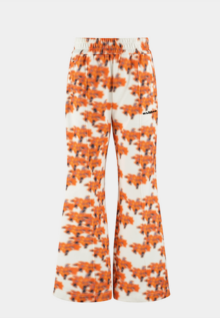 Ashluxe Female Printed Track Pant Orange Flower Aop