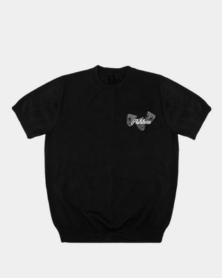 Ashluxe Ribbed  Mask badge Tees Black