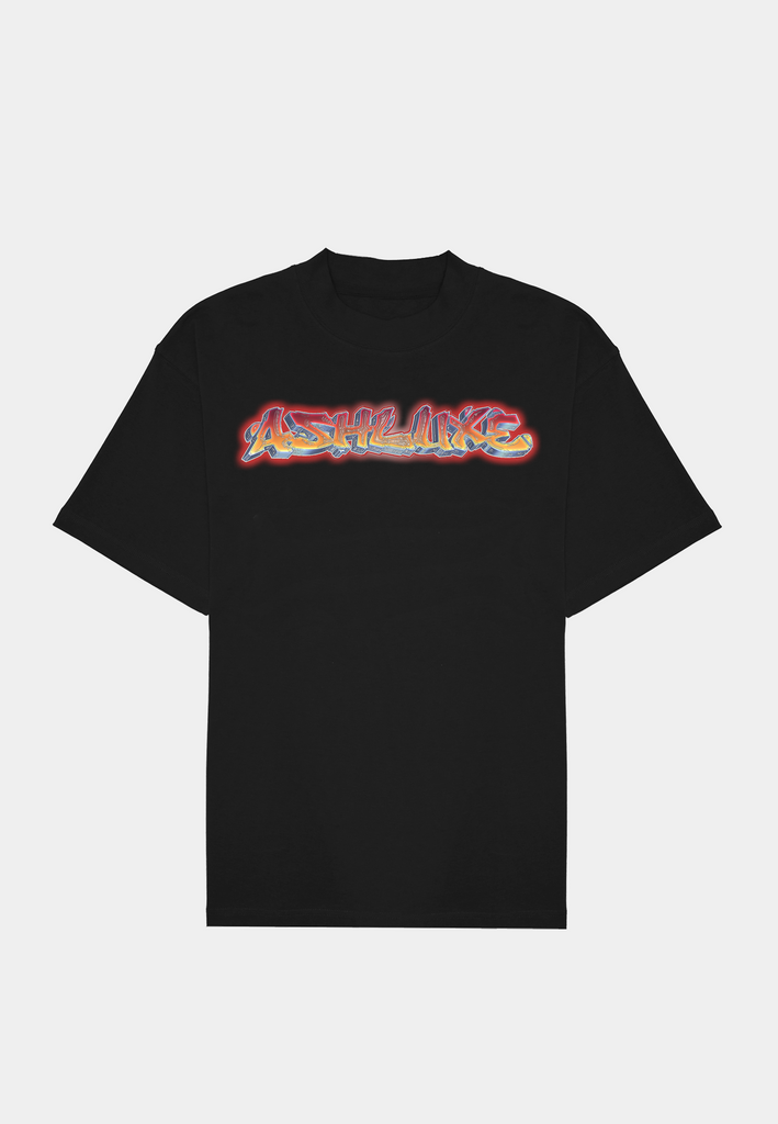 Ashluxe Glow Mockup Tee Black