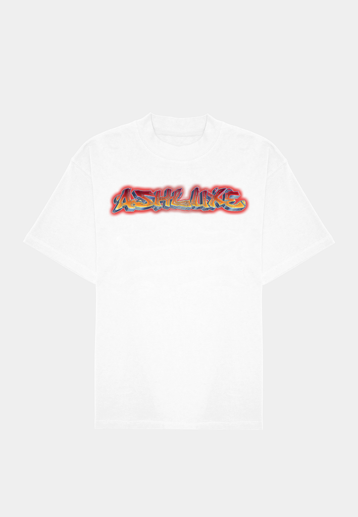 Ashluxe Glow Mockup Tee White