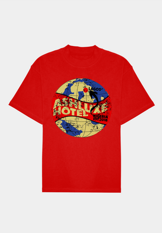 Ashluxe Hotel Illustration Tee Red