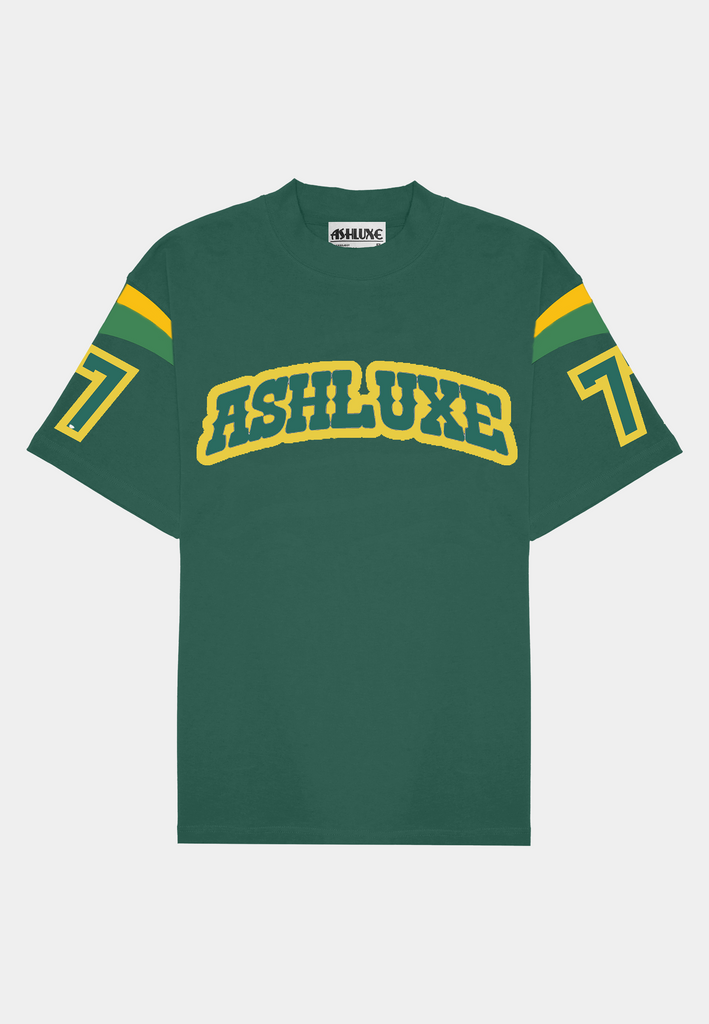 Ashluxe Varsity Logo Tee Green