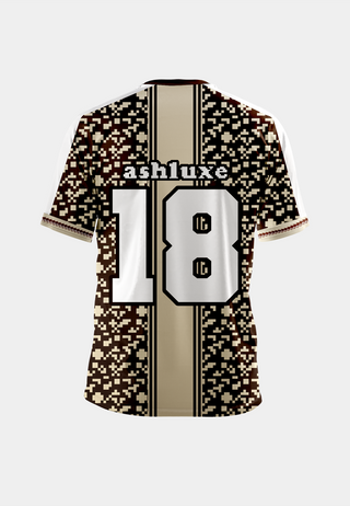 Ashluxe Pixel print Jersey Brown