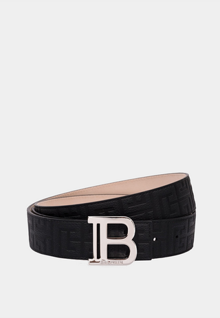 Balmain B-Belt 3,5Cm-Grained Lth Monogram - Other
Belt Black