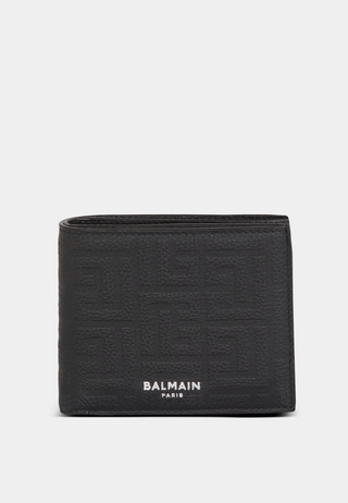 Balmain Balmain Flap Wallet-Grained Leather Mng
- Flap Compact Wallet Sm Black