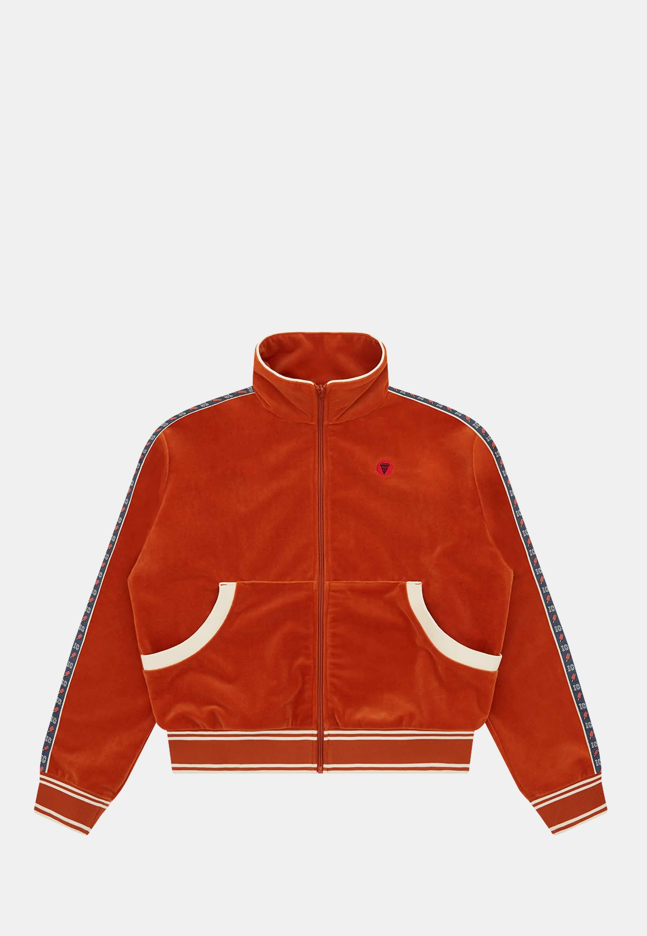 BBC Velour Track Top - Orange – ASHLUXURY