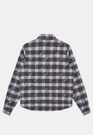 Bbc A/O Print Check Shirt Grey