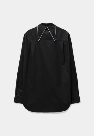 Charles Jeffery Loverboy Star Collar Shirt Black