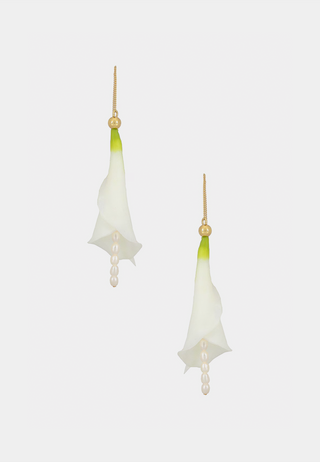 Cult Gaia Calla Earring White