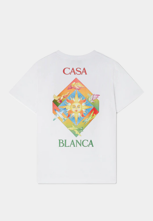 CASABLANCA Les Elements Printed T-Shirt - White