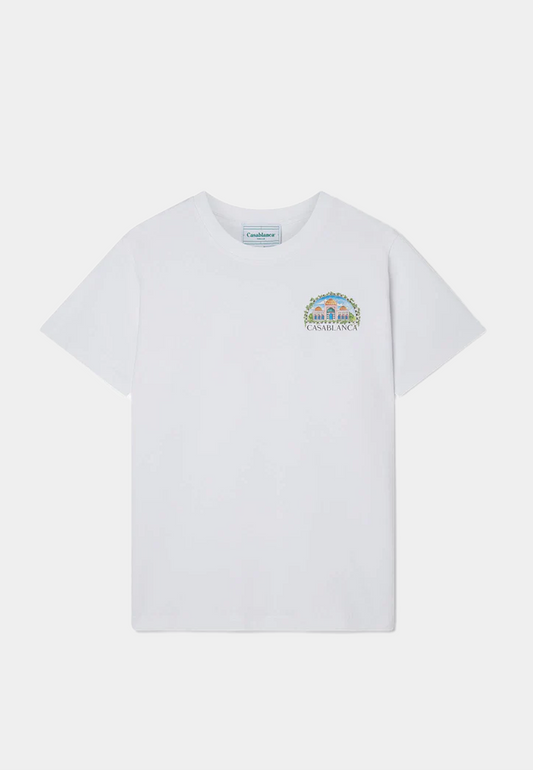 CASABLANCA Vue De Damas Printed T-Shirt - White