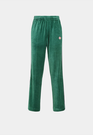 Casablanca Mens Velour Joggers Green