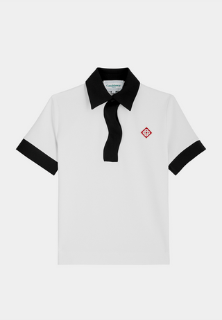 Casablanca Memphis Polo Shirt White