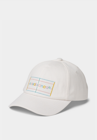 Casablanca Pastel Court Embroidered Cap White