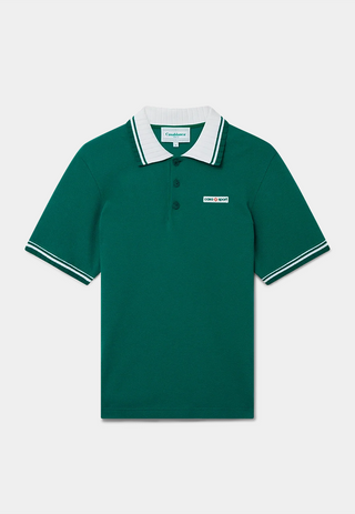 Casablanca Textured Pique Polo Green