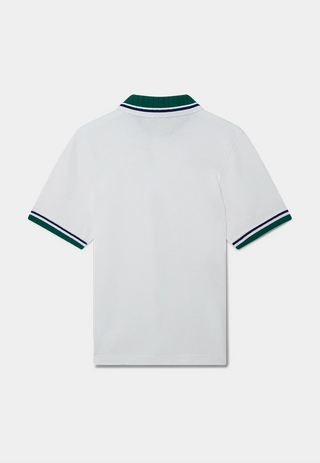 Casablanca Textured Pique Polo White