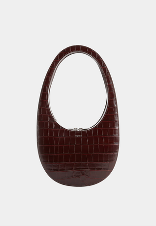 Coperni Croco Swipe Bag Brown