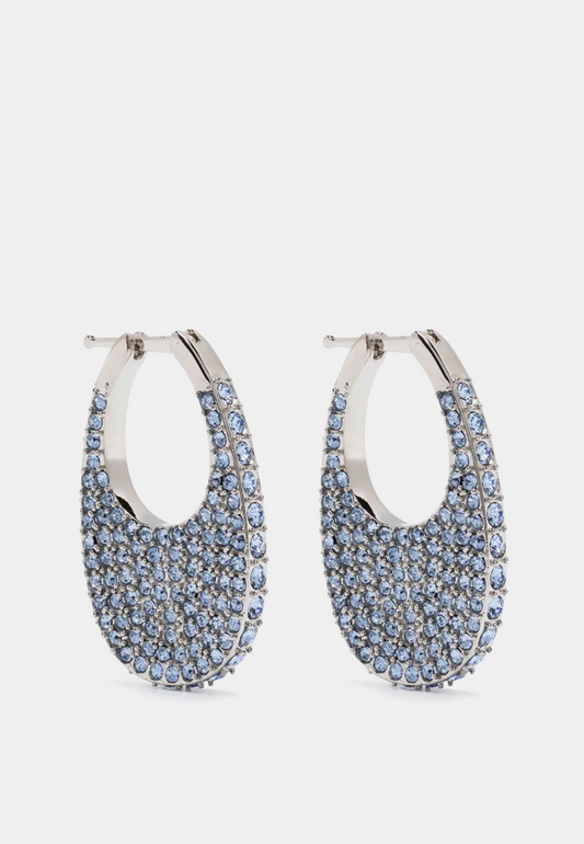 COPERNI Crystal-Embellished Medium Swipe Earring - Ice Blue