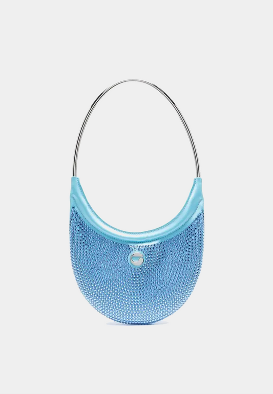Coperni Crystalembellished Ring Swipe Bag Ice Blue