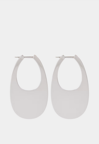 Coperni Crystal-Embellished Medium Swipe Earring Silver