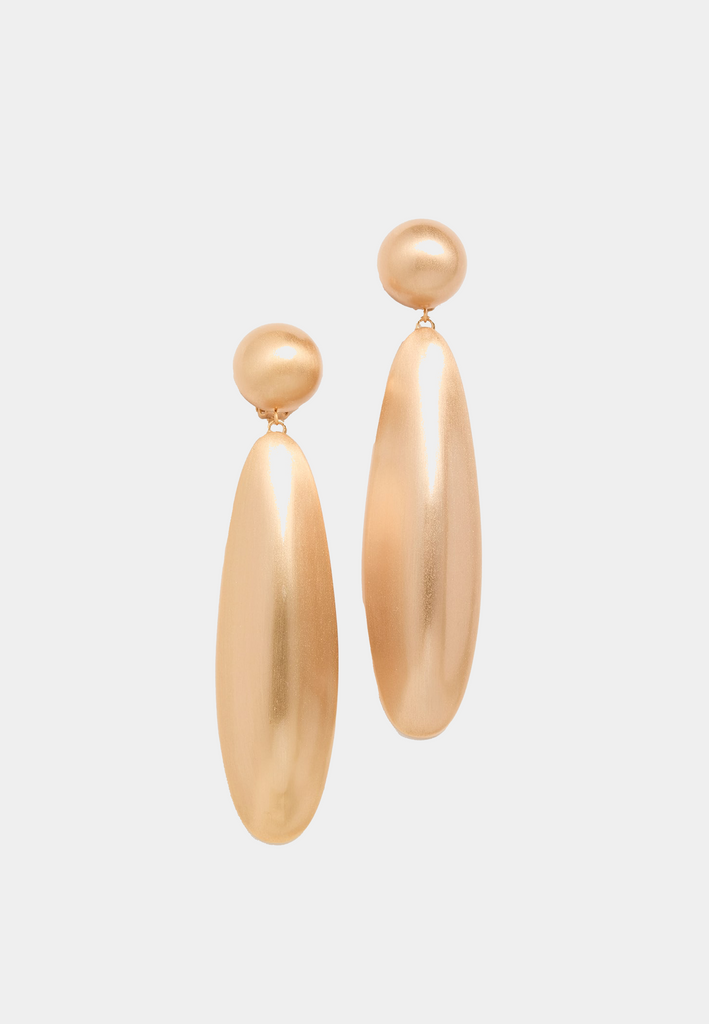 Cult Gaia Fiore Earring Brushed Brass