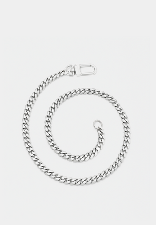 Darkai Cuban Wallet Chain Necklace Silver