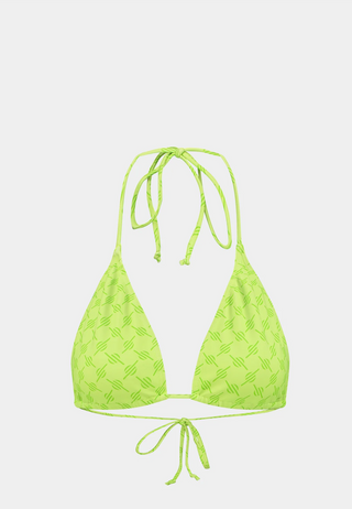 Daily Paper Zazi Monogram Bikini Top Daiquiri Green