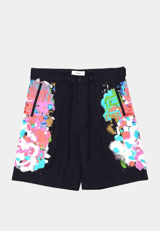 Facetasm Spraypaints Shorts Navy