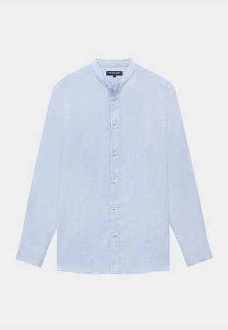 Frescobol Jorge Linen Shirt L/S Baby-Blue