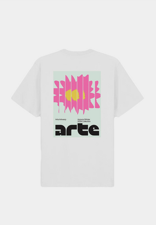 Arte Flower Poster T-shirt White