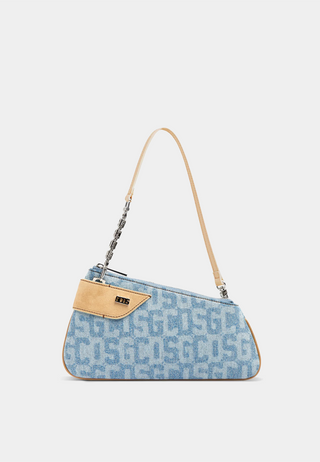 Comma Notte Gcds Monogram Denim Bag Light Blue