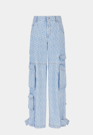 Gcds Monogram Denim
Ultracargo Trousers Light Blue