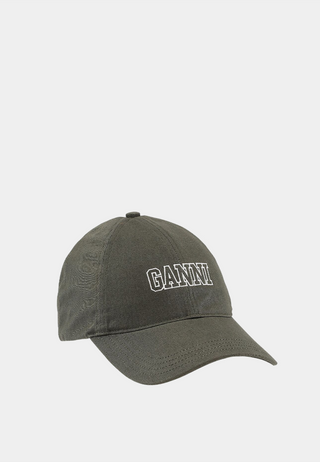 Ganni Cap Hat Khaki