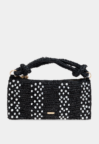 Cult Gaia Hera Nano Shoulder Bag Black/Pearl