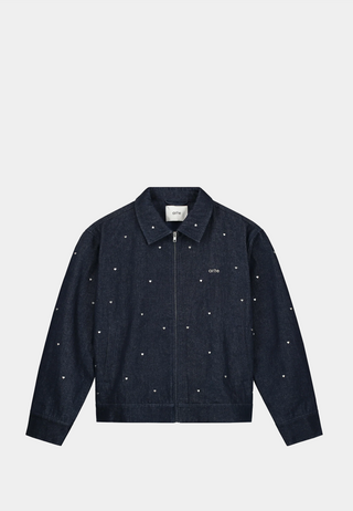 Arte Heart Denim Jacket Navy