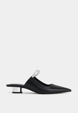 Jw Pei Helena Pierced Mules Black