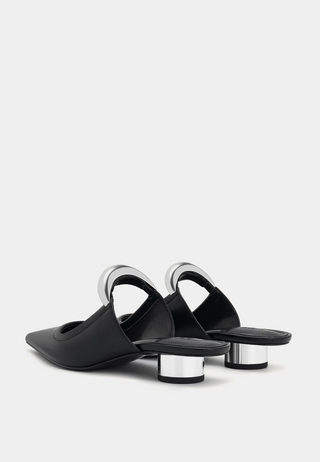 Jw Pei Helena Pierced Mules Black