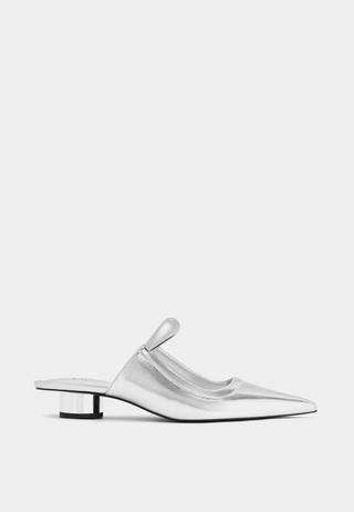 Jw Pei Helena Pierced Mules Silver