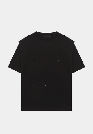 Heliot Emil Outline Logo T-Shirt Black