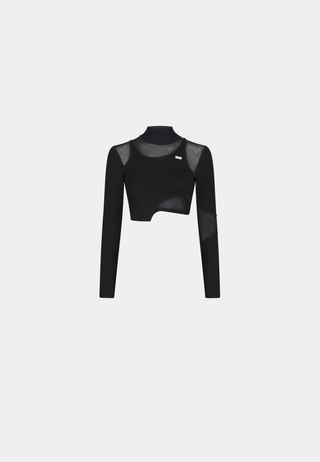 Heliot Emil  Layered Jersey Top Black